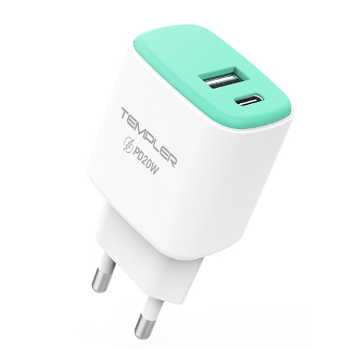 지스타코리아 TEMPLER PD 20W 2포트 충전기 TEM-H22-P20U2 (케이블미포함)_이미지