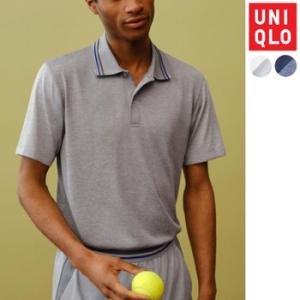 유니클로 JW 로저페더러 남녀공용 반팔티 드라이 EX 폴로 셔츠 직구_이미지