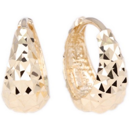 쥬골드 14K 컷팅물방울2 귀걸이 DD20_이미지