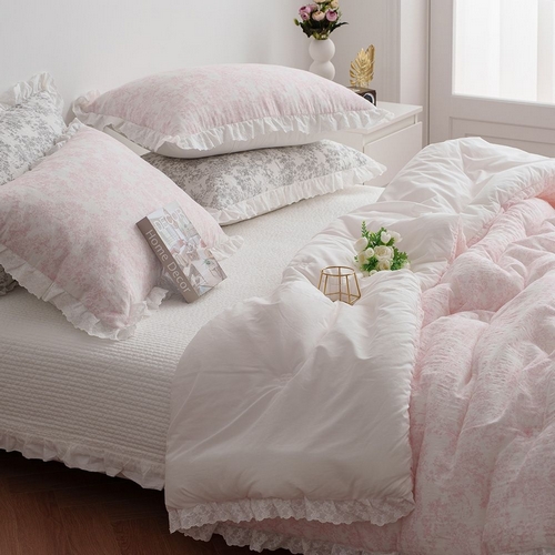  이솔홈 나폴리 이중직 거즈 순면 차렵이불 [퀸 Q]