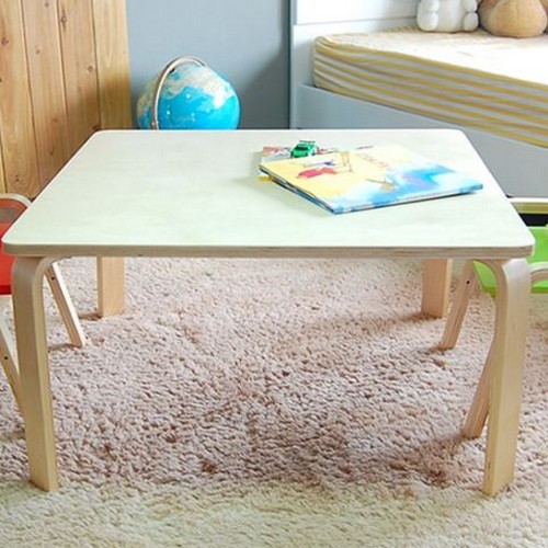 디홀릭 토리 원목 정사각 초등 책상+오리지널 의자 2개 세트