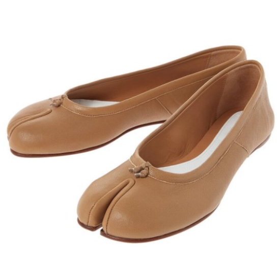 메종마르지엘라 타비 발레리나 플랫 슈즈 S58WZ0042 P3753 (T4091, 라이트 브라운)