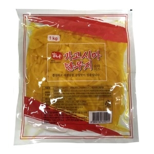 가고시마 꼬들슬라이스 단무지 1kg x 1팩이미지입니다. 누르면 해당 게시물로 새창이동합니다.