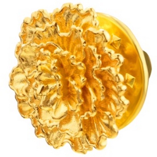 한국금다이아몬드 카네이션 뱃지 보자기 패키지 3.75g_이미지