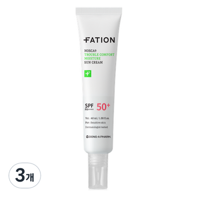 파티온 노스카나인 트러블 컴포트 수분 선크림 40ml (3개)_이미지