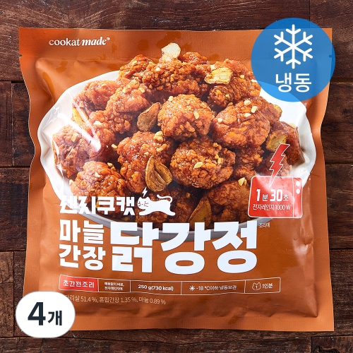 지엔티 쿠캣 렌지쿠캣 마늘간장 닭강정 250g (4개)_이미지