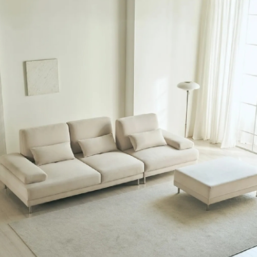 스칸디아 플로 스윙형 기능성 패브릭 소파 4인용 (스툴포함)