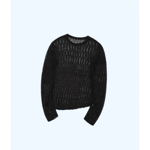 아캄 SEE Through 긴팔 티셔츠 롱슬리브 상의 블랙 AK25TOP78BK 5243809