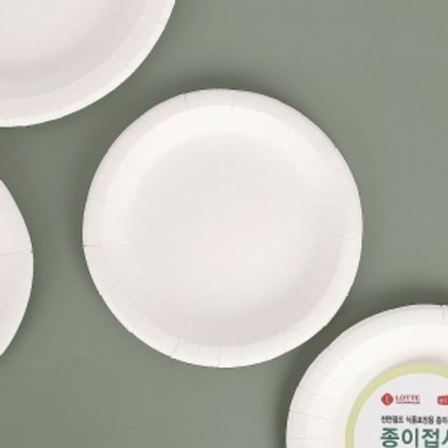 롯데알미늄 이라이프 종이접시 17cm (40개)_이미지