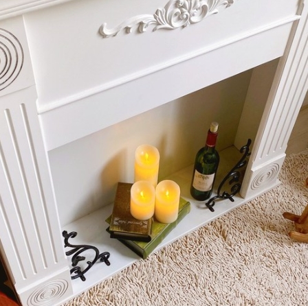 루이송 인테리어 벽난로 콘솔 장식장_이미지