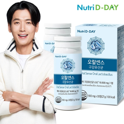 뉴트리디데이 오랄센스 구강유산균 900mg 30정 (2개)_이미지