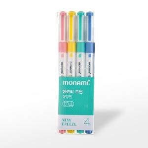 모나미 에센티 트윈 형광펜 뉴브리즈 4색_이미지