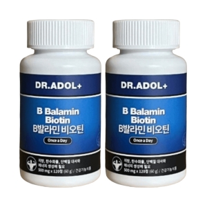 닥터아돌 B발라민 비오틴 500mg 120정 (2개)_이미지