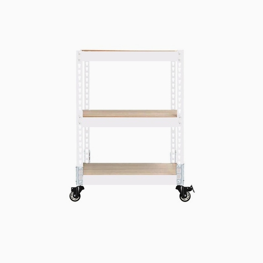 스피드랙 우레탄바퀴 3단 이동식 선반 500x400 (60cm(높이))_이미지