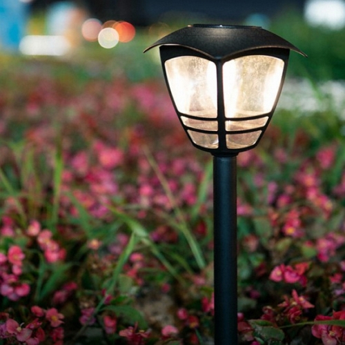 LED 태양광 전구형 정원등