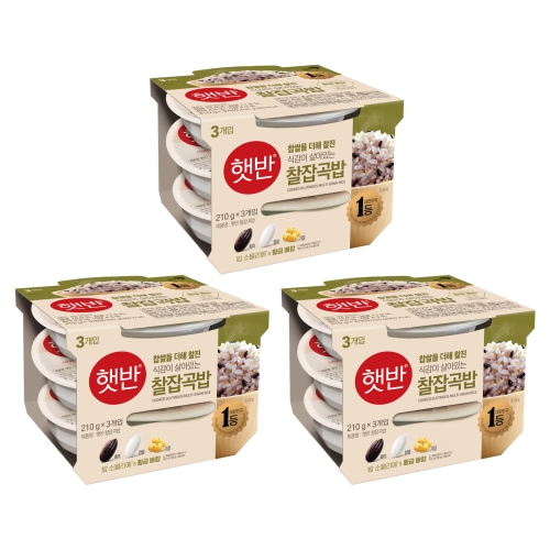 CJ제일제당 햇반 매일 잡곡밥 210g (9개)_이미지