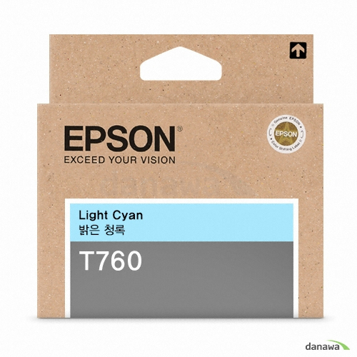 Epson 벌크 T760 (T760500) 밝은 청록 (유통기간경과)_이미지