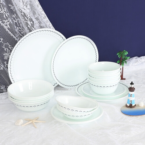  코렐 카스피안레이스 원형 4인 홈세트 16P