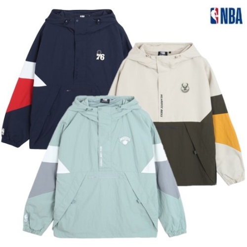 NBA PHI 76ers 나일론 배색 후드 아노락 N223JP143Z