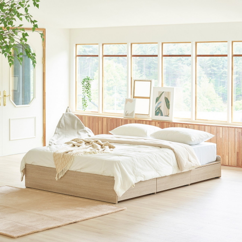 하포스침대 HP 미니피스 무헤드 3단 서랍형 침대 S