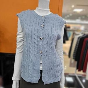 파파야 DP01 꽈베기 니트 조끼 PNPRKT005A_이미지