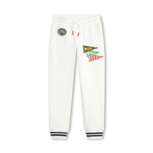 겐조 키즈 Girls 아플리케 로고 코튼 트랙 팬츠 Size 8Y K60246-121 305798