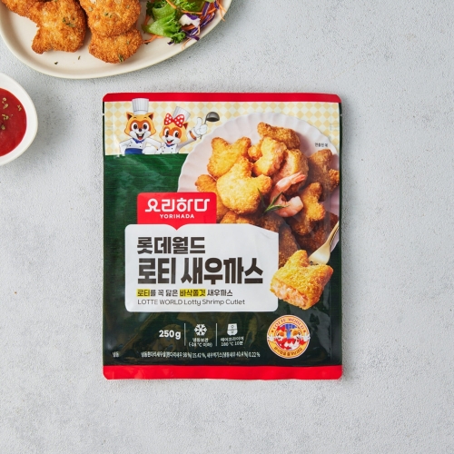 늘찬애 요리하다 롯데월드 로티 새우까스 250g (1개)_이미지