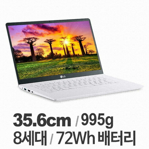 LG전자 2019 그램 14ZD990-LX10K 8GB램 (SSD 128GB)