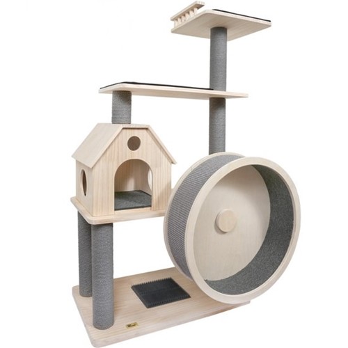 펫모닝 원목 하우스휠타워 PMC-6517이미지입니다. 누르면 해당 게시물로 새창이동합니다.