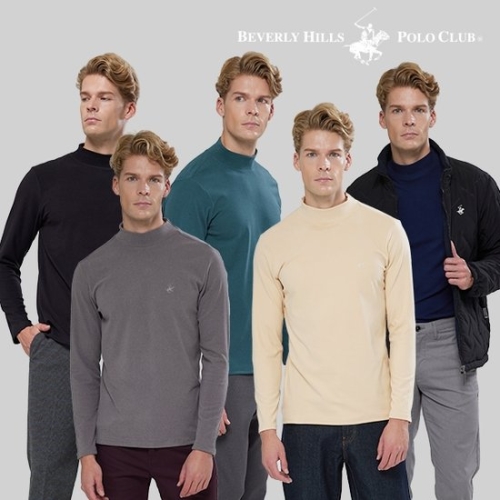 비버리힐즈폴로클럽 찰떡 기모 모크넥 5종 , 남성