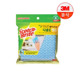 스카치브라이트 경제적인 빨아쓰는 다용도 행주 10매 (1팩)_이미지