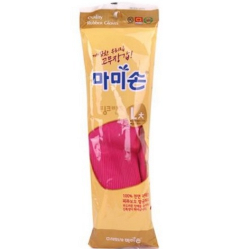 마미손 핑크밴드 고무장갑 (대) [1켤레]
