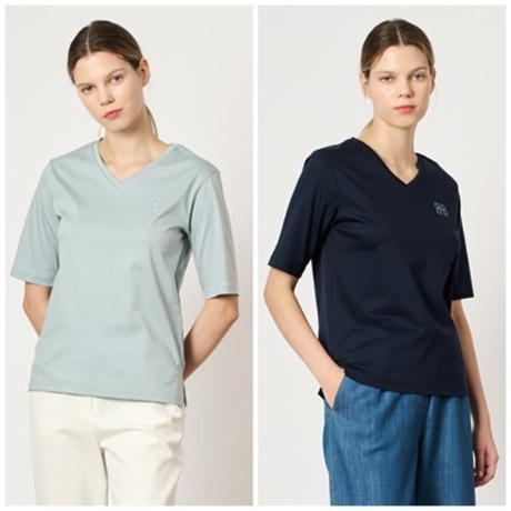 BCBG 브이넥 티셔츠 B4M6X450_이미지