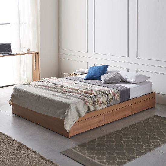 파로마 피츠 엘리 수납 침대 Q (매트별도)