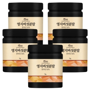 영지버섯 분말 가루 70g 5개 총350g