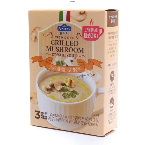 샘표식품 폰타나 피에몬테 그릴드 머쉬룸 크림 수프 60g (1개)