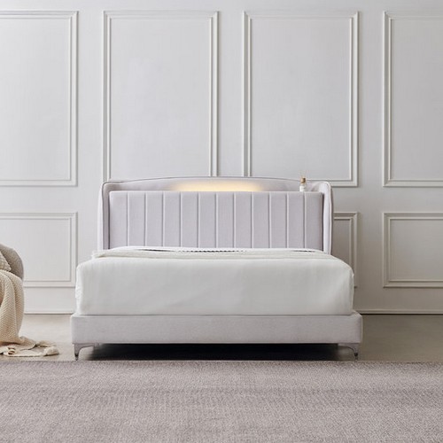 동서가구 모옌 아쿠아텍스 패브릭 호텔 LED 수납 침대 LK (매트별도)_이미지