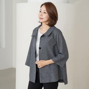 엄마옷 인견A라인카라자켓-ZJK2504017