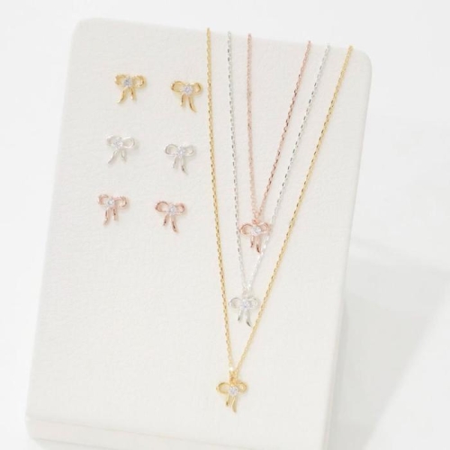 브이와이 여자 미니 리본 주얼리 세트_A31104