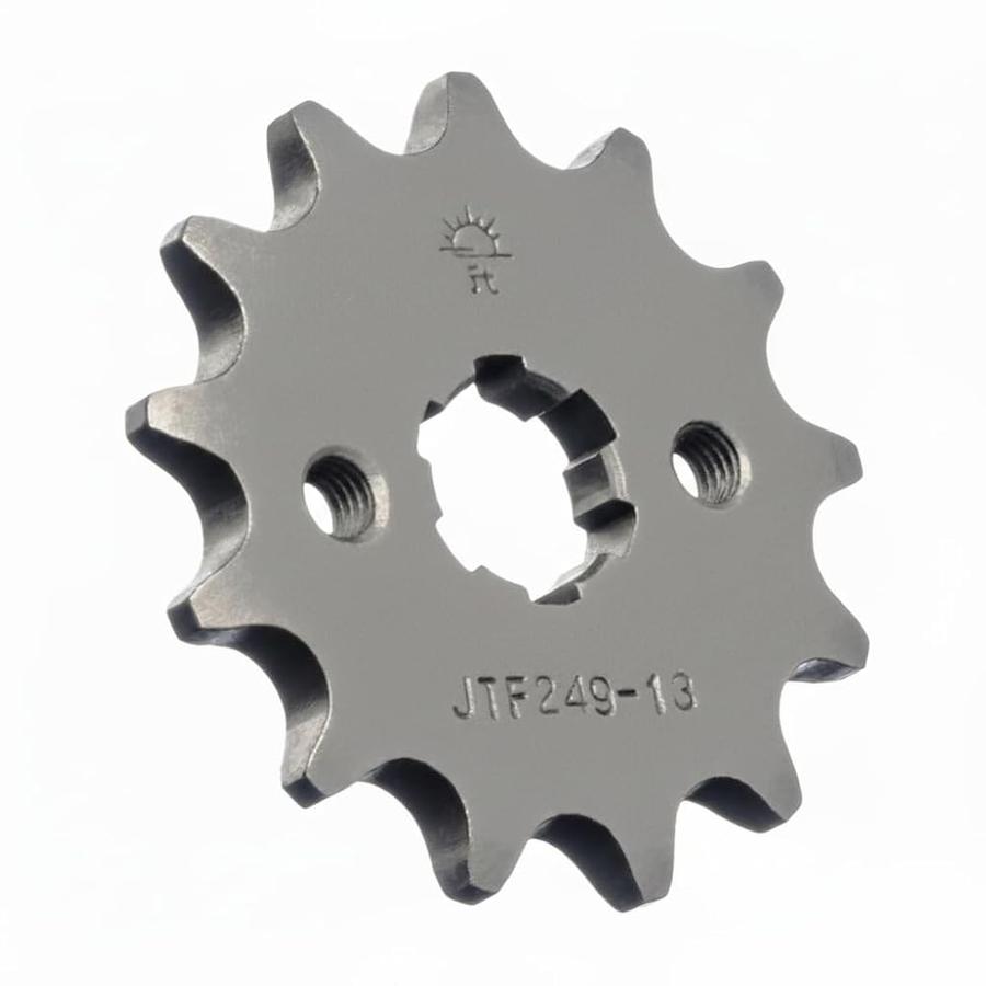 JT Sprockets F249.13 13T 스틸 프론트 스프로킷, 블랙, 톱니 13개