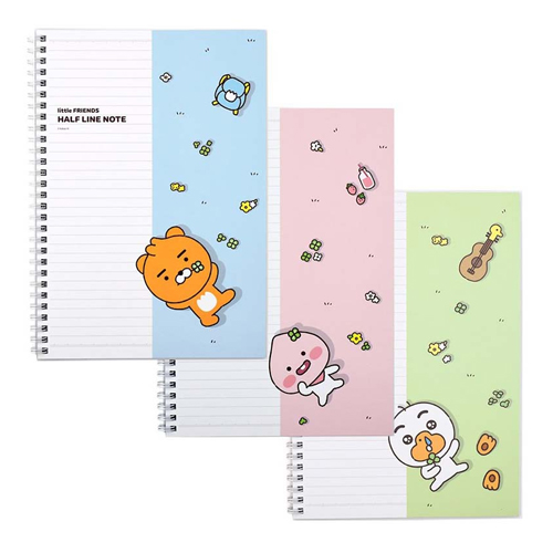 아이콘스 카카오프렌즈 리틀 하프라인 스프링 노트