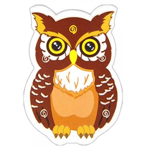 그린키즈 블루마토 화이트보드 자석 지우개 - 부엉이_이미지