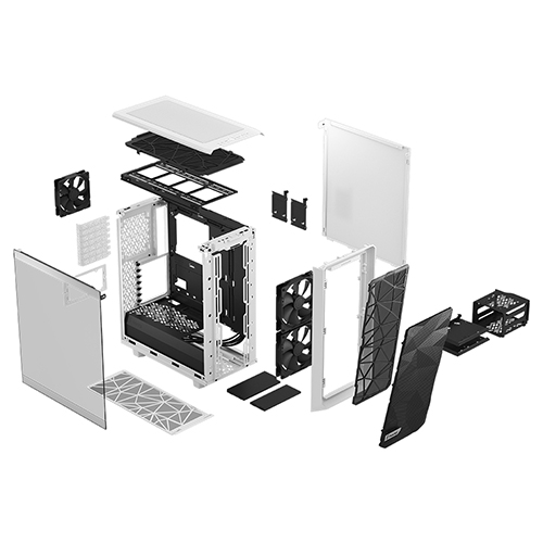 Fractal Design Meshify 2 Compact Clear 강화유리 (화이트)_이미지