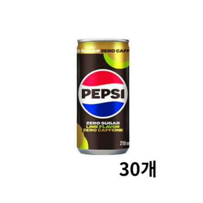 롯데칠성음료 펩시 제로 슈거 라임향 제로 카페인 210ml (90개)_이미지