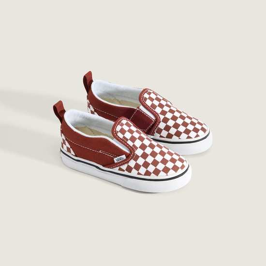 반스 토들러 슬립온 벨크로 컬러 띠어리 체커보드 VN000D0SRUS1