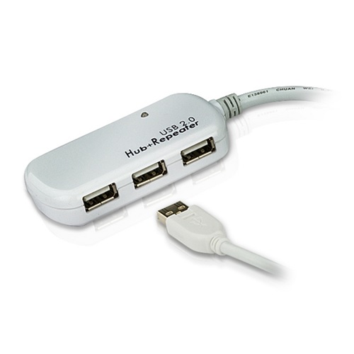 ATEN USB 2.0 연장기 + 4포트 허브 (UE2120H)