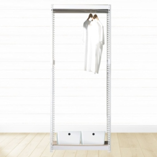 스피드랙 V2 행거 2단 행거봉1개 드레스룸 500x400 (240cm(높이))_이미지