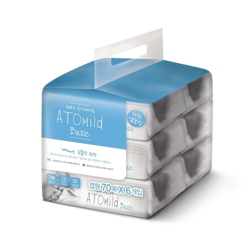 베이직 물티슈 캡형 70매