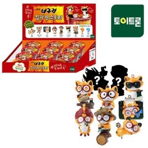 토이트론 농심 너구리 컵라면 스토퍼 랜덤피규어 장난감 9종 랜덤배송..35364823
