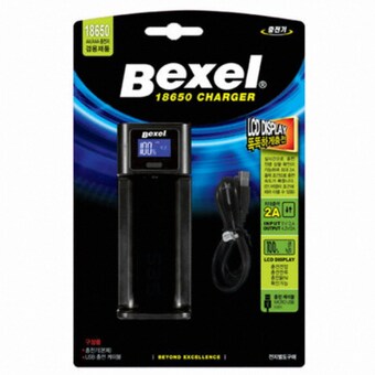 벡셀 LCD <b>18650</b> 건전지 충전기